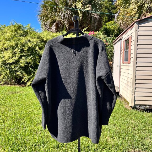 Henriette Steffensen Copenhagen Grey Soft Fleece Jumper Sweater Size M - Picture 2 of 8